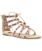 Muk Luks Jessica Lace-up Flat Gladiator Sandals Women's Shoes