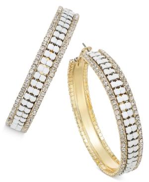 Thalia Sodi Crystal Hoop Earrings, Only At Macy's