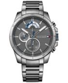 Tommy Hilfiger Men's Cool Sport Gray Ion-plated Stainless Steel Bracelet Watch 40mm 1791347