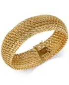 Wide Riso Link Bracelet In 14k Gold