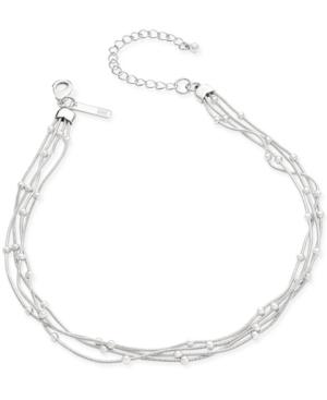 Inc International Concepts Silver-tone Ball Chain Choker Necklace, Only At Macy's