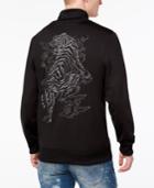 Guess Men's Keith Tiger Embroidered Full-zip Track Jacket