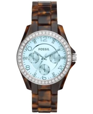 Fossil Women's Riley Tort Acetate Bracelet Watch 38mm Es4012