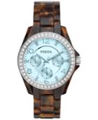 Fossil Women's Riley Tort Acetate Bracelet Watch 38mm Es4012