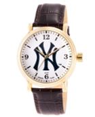 Gametime Mlb New York Yankees Men's Shiny Gold Vintage Alloy Watch