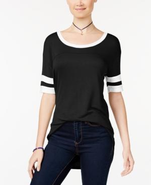 Ultra Flirt Juniors' Rugby-stripe High-low Tunic