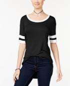 Ultra Flirt Juniors' Rugby-stripe High-low Tunic