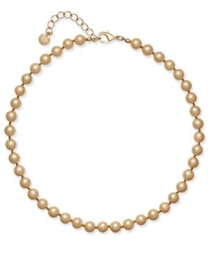 Charter Club Champagne Imitation Pearl Collar Necklace, Created For Macy's