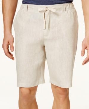 Tasso Elba Men's Linen Drawstring 10 Shorts, Only At Macy's