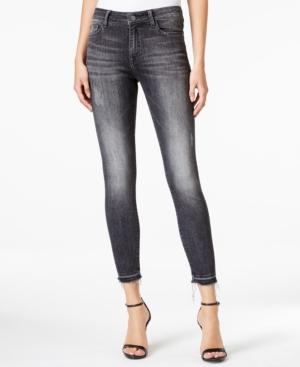M1858 Kristen Raw-hem Pebble Wash Skinny Jeans, Only At Macy's