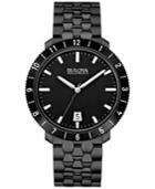 Bulova Accutron Ii Men's Moonview Black-tone Stainless Steel Bracelet Watch 42mm 98b218