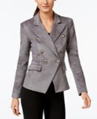 Vakko For Inc International Concepts Faux-suede Military Blazer, Only At Macy's