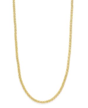 Giani Bernini 20 Sparkle Link Chain Necklace In 18k Gold-plated Sterling Silver, Only At Macy's