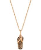 Le Vian Chocolatier Diamond Flip-flop Pendant Necklace (3/8 Ct. T.w.) In 14k Rose Gold