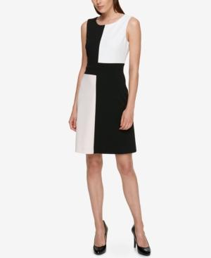 Tommy Hilfiger Colorblocked Scuba A-line Dress