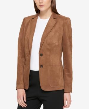 Tommy Hilfiger Two-button Faux-suede Blazer