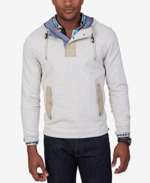 Nautica Men's Mix-media French Terry Hoodie