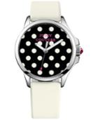 Juicy Couture Women's Jetsetter White Silicone Strap Watch 38mm 1901221