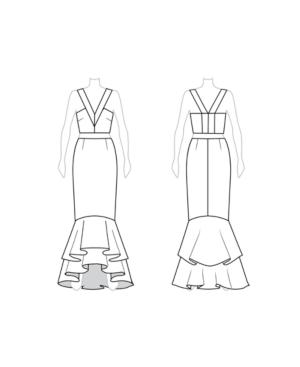 Customize: Straighten Hem On Top - Fame And Partners Mermaid-hem Dress