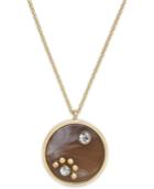 Kate Spade New York Out Of Her Shell Gold-tone Tortoiseshell-look Pendant Necklace