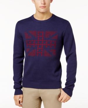 Ben Sherman Men's Union Jack Jacquard Sweater