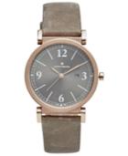 Lucky Brand Women's Carmel Taupe Leather Strap Watch 34mm