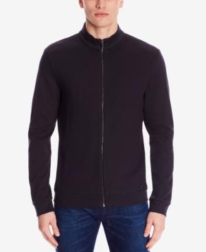 Boss Men's Textured Cotton Sweat Jacket