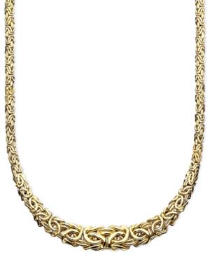 14k Gold Necklace, Byzantine