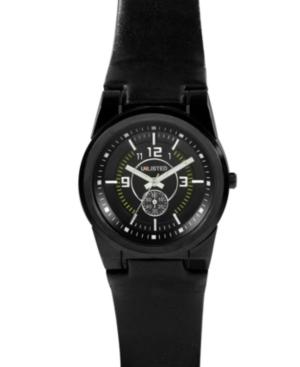 Unlisted Watch, Men's Black Leather Strap Ul1094