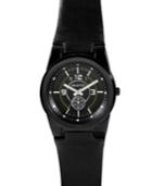 Unlisted Watch, Men's Black Leather Strap Ul1094