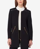 Tahari Asl Zip-pocket Topper Jacket