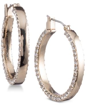 Dkny 1 Pave Hoop Earrings, Created For Macy's