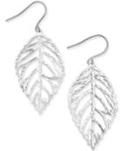 Giani Bernini Leaf-inspired Drop Earrings In Sterling Silver, Created For Macy's