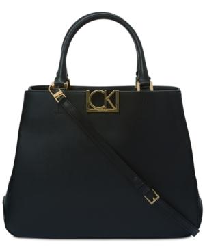 Calvin Klein Kalina Mercury Large Satchel