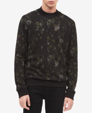 Calvin Klein Jeans Men's Splatter Camo-print Sweater