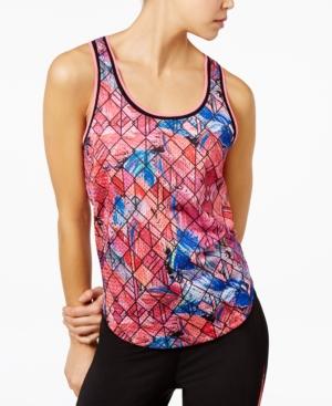 Jessica Simpson The Warm Up Juniors' Printed Mesh Tank Top