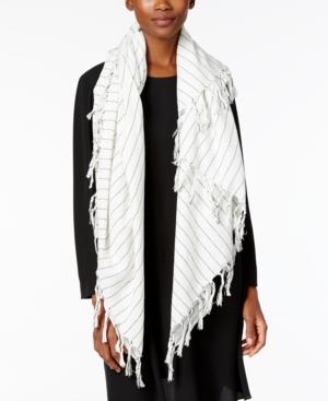 Eileen Fisher Organic Cotton Fringe-trim Scarf