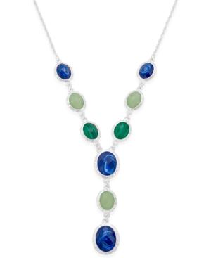 Charter Club Silver-tone Beaded Lariat Necklace, Only At Macy's