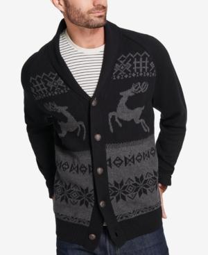 Weatherproof Vintage Men's Reindeer Cardigan