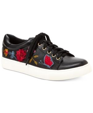 Nanette By Nanette Lepore Wildflower Embroidered Lace-up Sneakers Women's Shoes