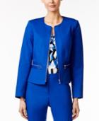 Calvin Klein Peplum-back Zip-up Blazer