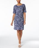 Karen Scott Paisley-print Sheath Dress, Only At Macy's