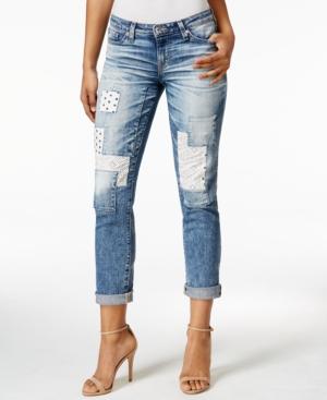 Big Star Patchwork Vagabond Wash Cropped Jeans