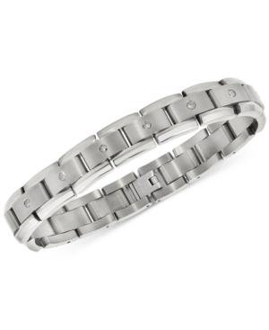 Men's Diamond Link Bracelet (1 Ct. T.w.) In Titanium