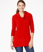 Style & Co. Cowl-neck Handkerchief-hem Top, Only At Macy's