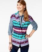 American Living Fair-isle-print Sweater Vest, Only At Macy's