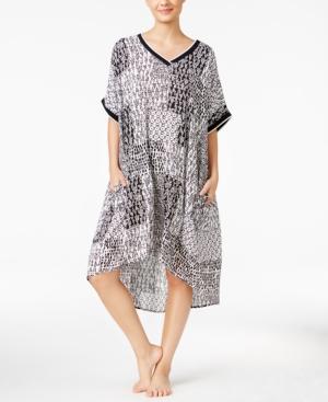 Dkny Printed High-low Caftan