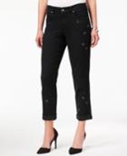 Style & Co Curvy-fit Embellished Boyfriend Jeans, Created For Macy's