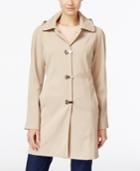 London Fog Clip-front Hooded Raincoat, A Macy's Exclusive Style
