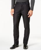 Ryan Seacrest Distinction Men's Slim-fit Black Dress Pants, Created For Macy's